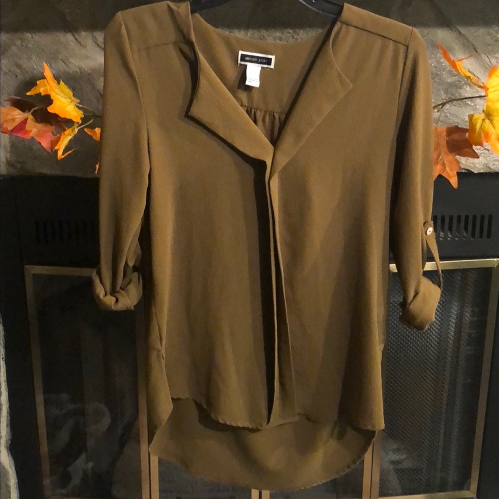 Olive green blouse